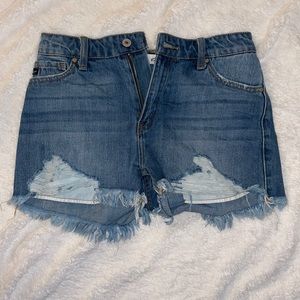 KanCan high wasted distressed Jean shorts